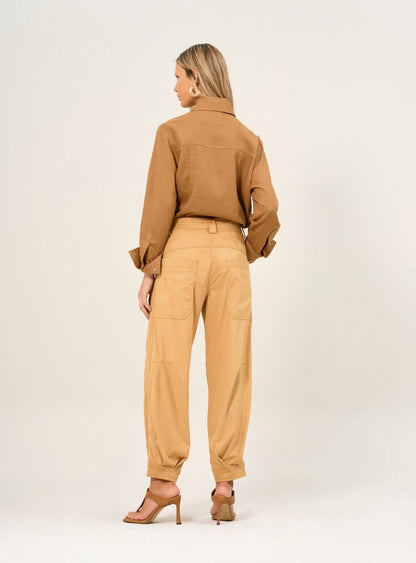 Calça Feminina Com Barra Ajustável - Open