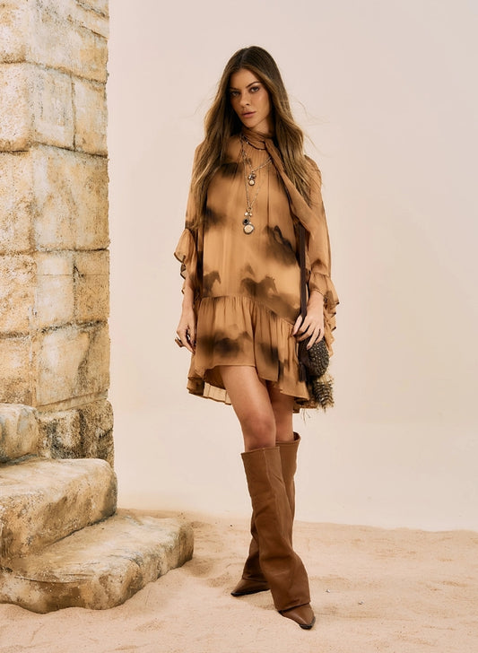 Vestido Curto Horse Print - Open