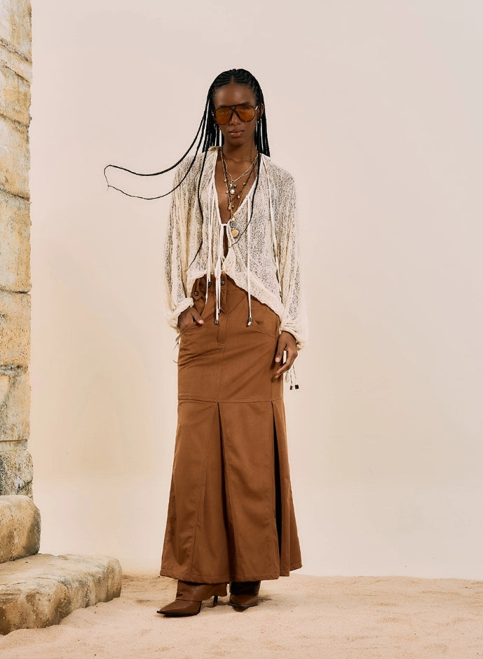 Blusa Em Renda Boho - Open