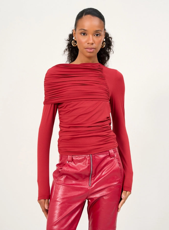 Blusa Feminina Manga Longa Um Ombro - Open