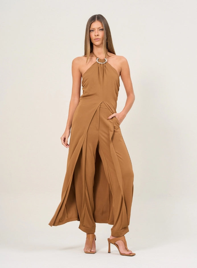 Blusa Feminina Halter Alongada - Open