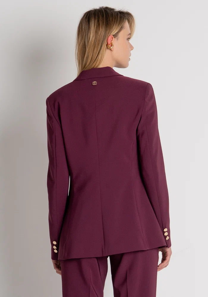 Blazer de corte regular de abotoamento simples - Fracomina (Cópia)