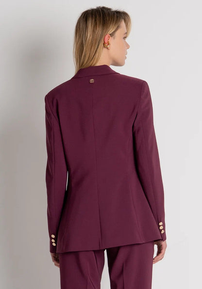 Blazer de corte regular de abotoamento simples - Fracomina (Cópia)